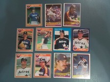 1980's Houston Astros- 11 Card Lot- Ryan, Cruz, Garner, Darwin, Puhl- HOF