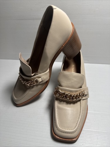 Isabella Anselmi Stunning Size 37 Women’s Delphie Leather vintage cream loafer - Bild 2 von 11