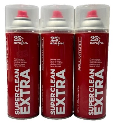 3 paul mitchell super clean extra finishing spray 12.5oz scuff/dented exterior