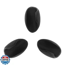 Bonsicoky 3Pcs Black Flute Thumb Rest Cushion, Soft Silicone Fing