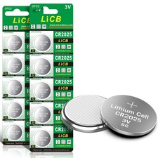 LiCB CR2025 3V Lithium Battery(10-Pack) 10PCS 