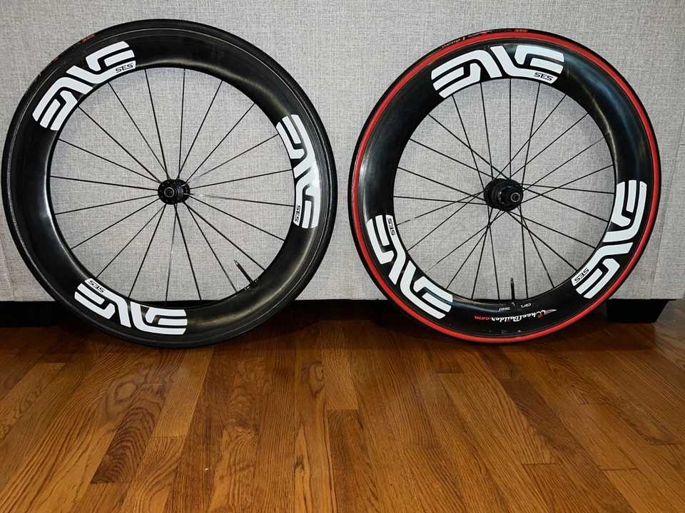 ENVE 7.8 SES Carbon Tubular Rim Brake Wheelset Shimano Ceramic Speed Bearings 11 - Image 2 of 4