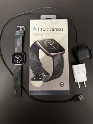 Fitbit Versa 2   Smartwatch   mit Sprung im Glas   voll funktionsfähig
