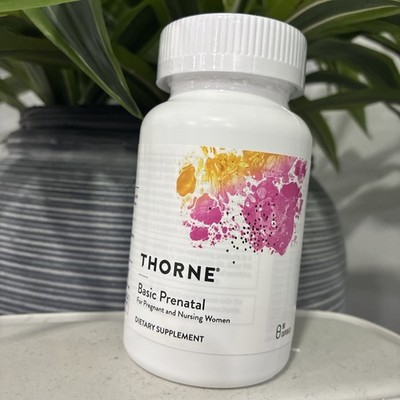 Thorne Research Basic Prenatal Supplement Pregnancy/Nursing 90 Caps Exp 5/28 New