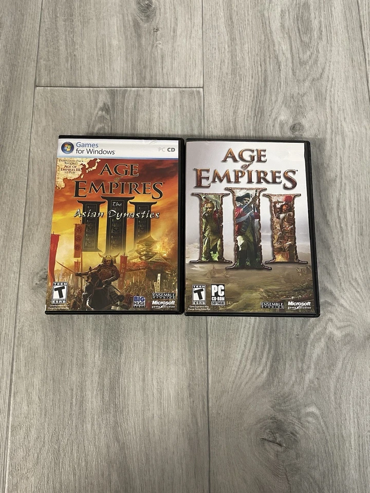 Age of Empires 3 III And The Asian DynastiesPC CD Video Game 2005 CIB W/Manual - Image 2 of 4