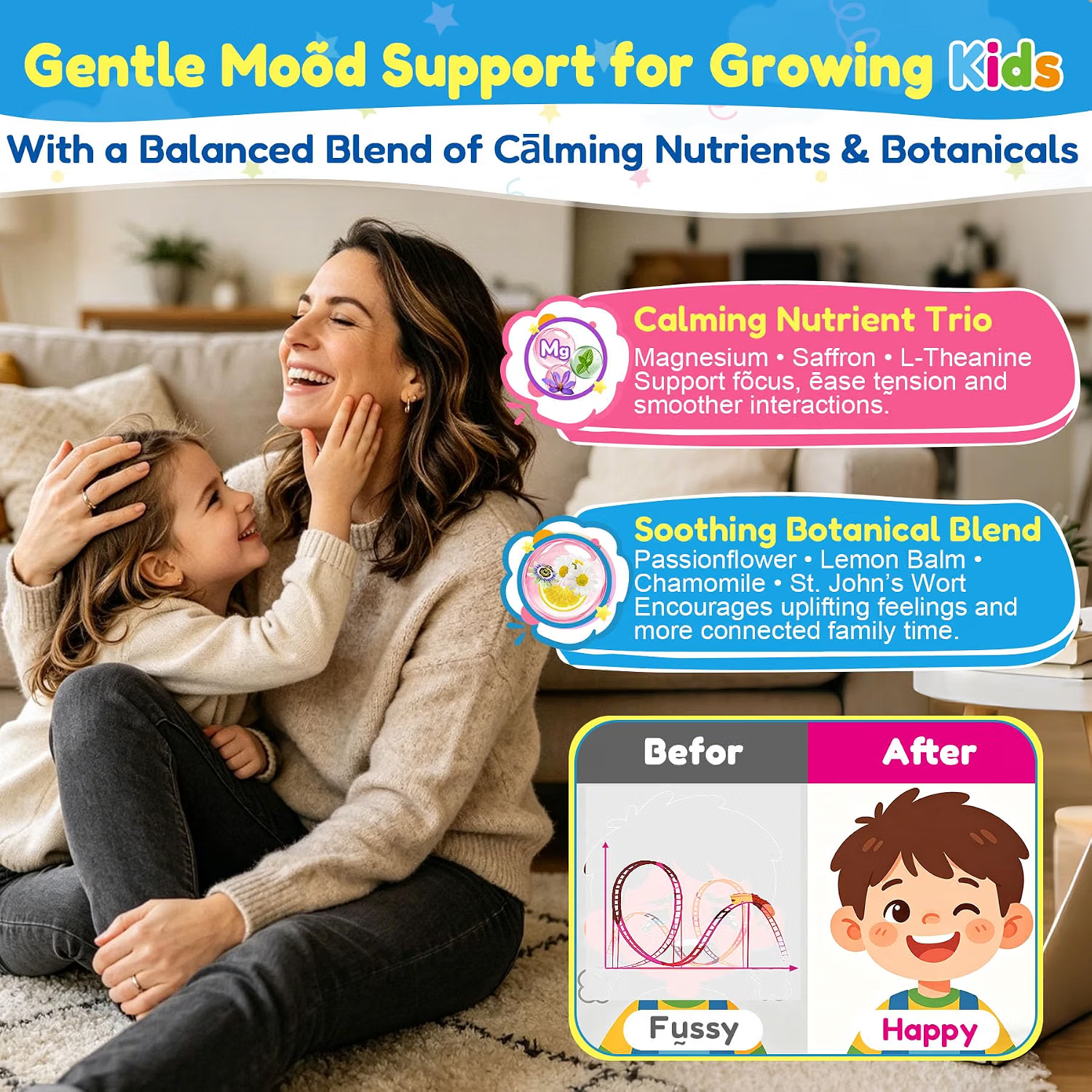 Kids L-Methylfolate Gummies, Focus Gummies For Kids + Magnesium ...