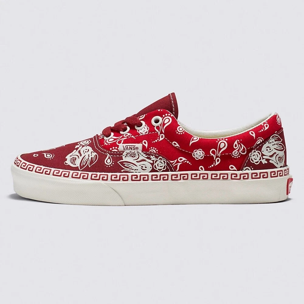New Vans Era Year Of The Rabbit Red Sneakers Low Top Shoes 2023