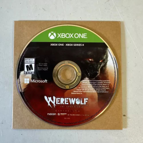 Werewolf: The Apocalypse Earthblood (Xbox One & Series X, 2021) Disc Only Tested