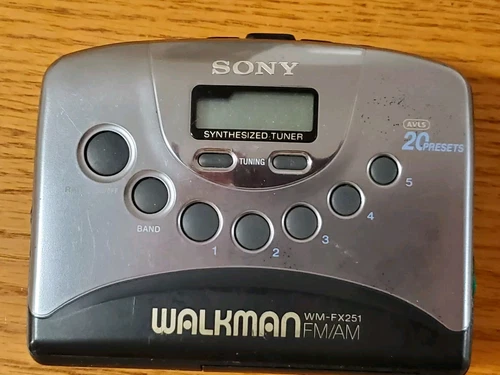 Vintage Sony Walkman WM-FX251 FM/AM Radio Cassette Player Works