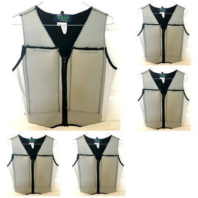 Stacool Cooling Ice Under Vest Outdoors Grey Black XS USA Made Lot of 5 READ 