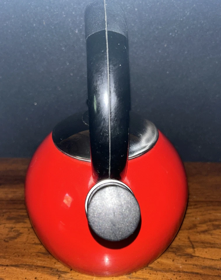 Copco tea kettle red color - Image 3 of 4