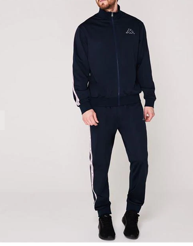 kappa vintage retro navy blue Track Top 