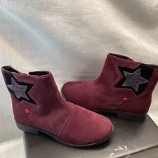 Marc Joseph Little Girls Ankle Boots Size:3 New York West Village Leather Upper