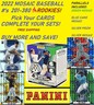 2022 Panini Mosaic BASE & PARALLELS Baseball RC (201-300) Complete Your Set