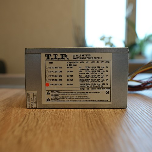 Netzteil T.I.P. 400 WATT ATX mit Kabelbaum für PC gebraucht - Bild 2 von 4