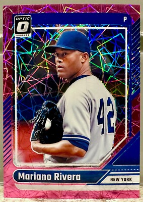 JERSEY NUMBER MATCH! 2024 Donruss Optic Mariano Rivera Pink 42/79! YANKEES!