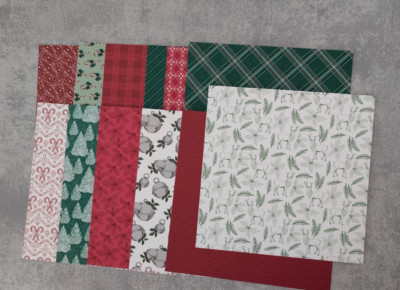 Stampin up Designerpapier - Neu und unbenutzt - So weihnachtlich 15,2 x 15,2 cm