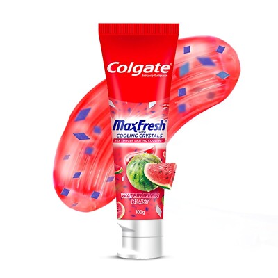 Colgate MaxFresh Watermelon Blast Gel Zahnpasta, mit kühlenden Kristallen 100g