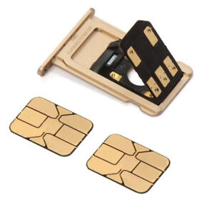 Double Dual Sim Card Adapter For Iphone 7 7plus X Extender Ebay