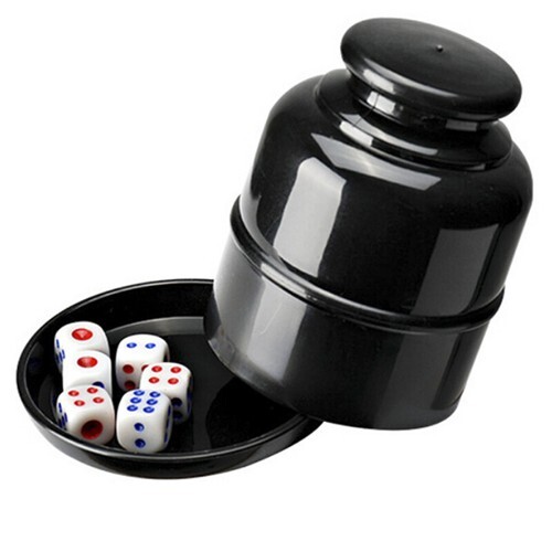 Bar Party Dice Cup Drinking Board Game Gambling Dice Box With 5 D6 Dice vhBDR2 - Bild 12 von 15