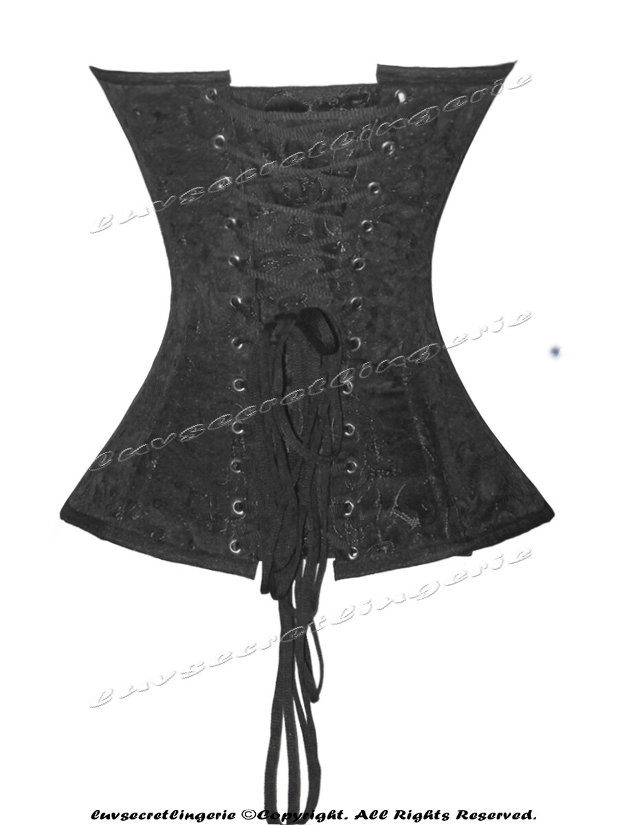 SHAPERX Women's 24 Double Steel Boned Cincher Underbust Waist Training Breathable Corset Body Shaper, UK DT1794 White S   White(Mesh