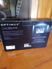 7" Optimus 16-468 16MB 480x234 Widescreen Digital Wood Photo Frame Black 