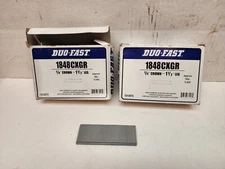 Lot 2 Duo-Fast 1848CXGR 1/4" Crown x 1-1/2" 18 G Galvanized Staple (5,000 Box)