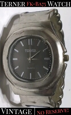  VINTAGE  Terner Quartz Watch FK-BA75 Stainless Steel