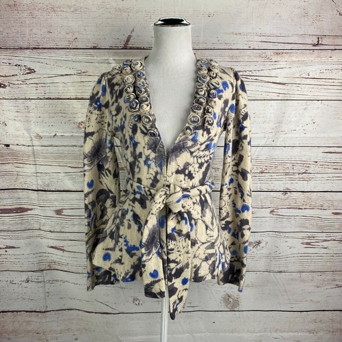 anthropologie rosette cardigan