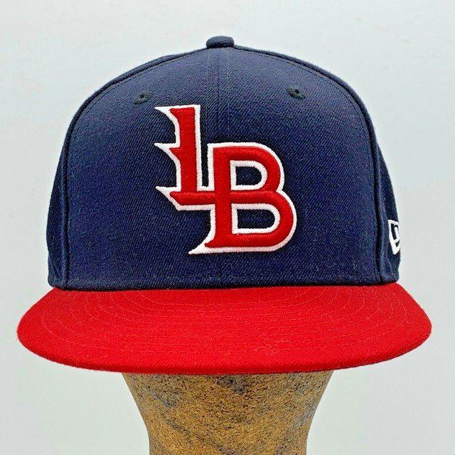Louisville Bats MiLB Blue Red Fitted Hat Cap 7 3/8 New Era Genuine