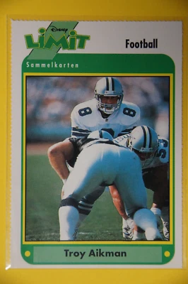 Troy Aikman - 1994 Disney Limit card - Football - German card - Limit Karte - Bild 1 von 2