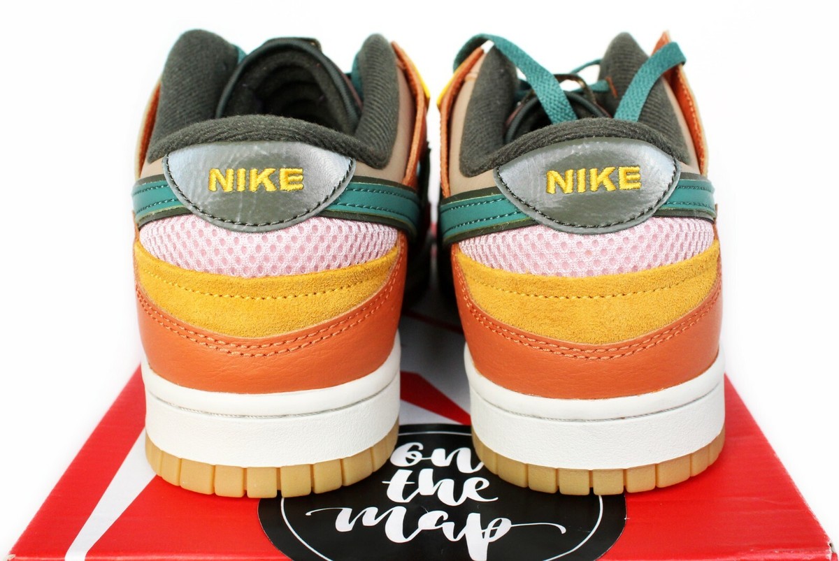 Nike Dunk Low Scrap Archeo Brown Green Multi UK 7.5 8 US 8.5 9