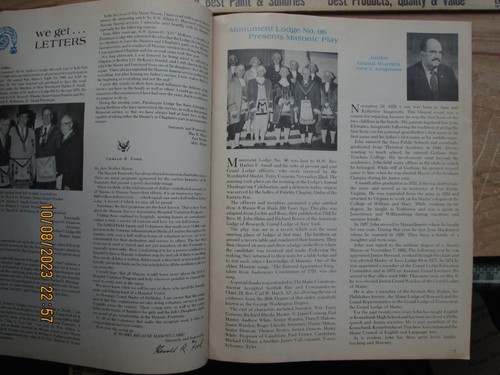 the maine Mason magazine Spring 1981 grand Lodge of Maine - 第 5/7 張圖片