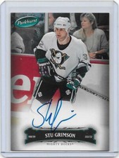 2006-07 UD Parkhurst hockey Stu Grimson authentic auto card ANAHEIM MIGHTY DUCKS
