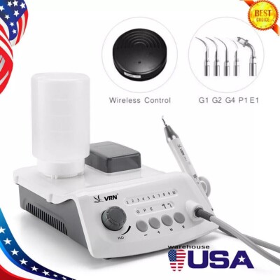 LED Dental Ultrasonic Piezo Scaler Optical Handpiece Endo+5Tips Fit EMS Cavitron