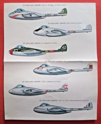1/72 Decals Esci, DE HAVILLAND VAMPIRE