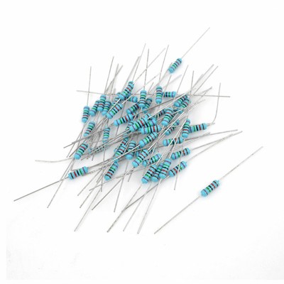 60Pcs 1/2W1% 75K Ohm Flammgeschützte Axial Metallschichtwiderstand Sortiment Kit