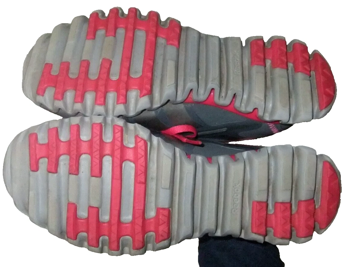 Women s Reebok Zignano Fly 2 Shoes Sneaker Size 7.5 Running Gray Pink