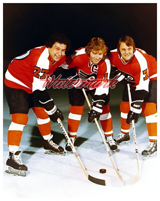 #ad Philadelphia Flyers Reggie Leach Bobby Clarke Bill Barber Color 8 X 10 Photo Pic $6.99