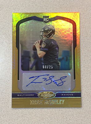 2019 Certified Mirror Gold TRACE MCSORLEY Auto #/25 RC