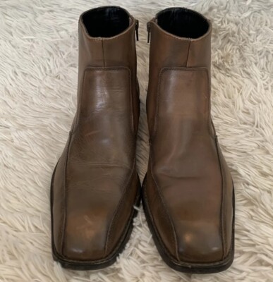 Kenneth Cole Reaction Dark Brown Leather Boots s-l400.jpg main image 3