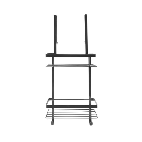 Over Door Shower Caddy 2 Tier Bathroom Storage Rack Holder Organizer Shelf Bath - Picture 4 of 7