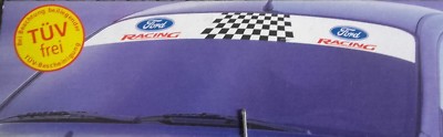 Ford Racing Auto Aufkleber für die Frontscheibe 125 x 15 cm  Ford Sticker