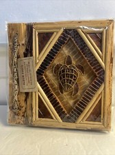 Vintage Craft All Natural Leaf Turtle Wedding Handmade Scrapbook Photo Album