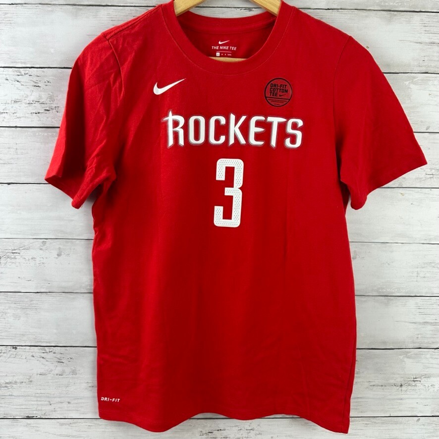 Lot 2 Nike NBA Rockets Chris Paul #3 Short Sleeve T Shirt Youth Boys Large Red thumbnail 3