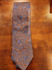 Strathmore by Richman vintage 100 silk purple swirled tie