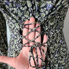 Jonathan Martin Cottage Core 80s Womens Floral Sz 5 Dress Grandmacore Vintage