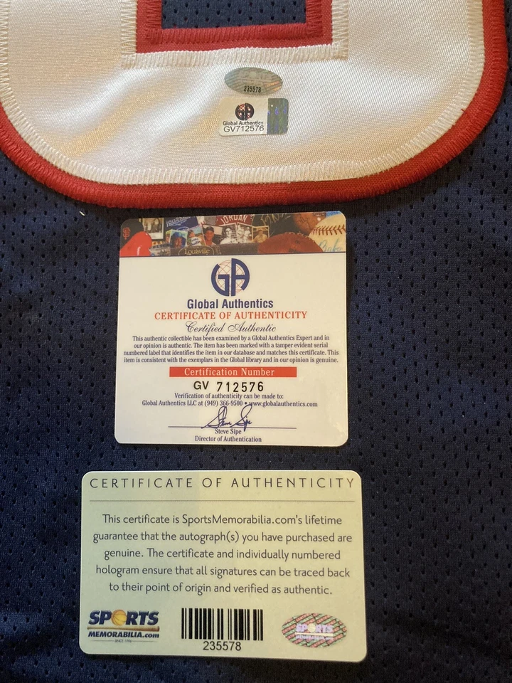 Camiseta cosida autografiada con certificado de autenticidad Matt Schaub Houston Texans #8 mariscal de campo nueva con etiquetas Foto 3 de 4