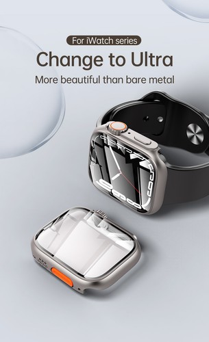 Apple Watch 8 7 6 5 4 SE Case Change to Ultra iWatch Cover 40mm 44mm 41mm 45mm - Picture 3 of 22