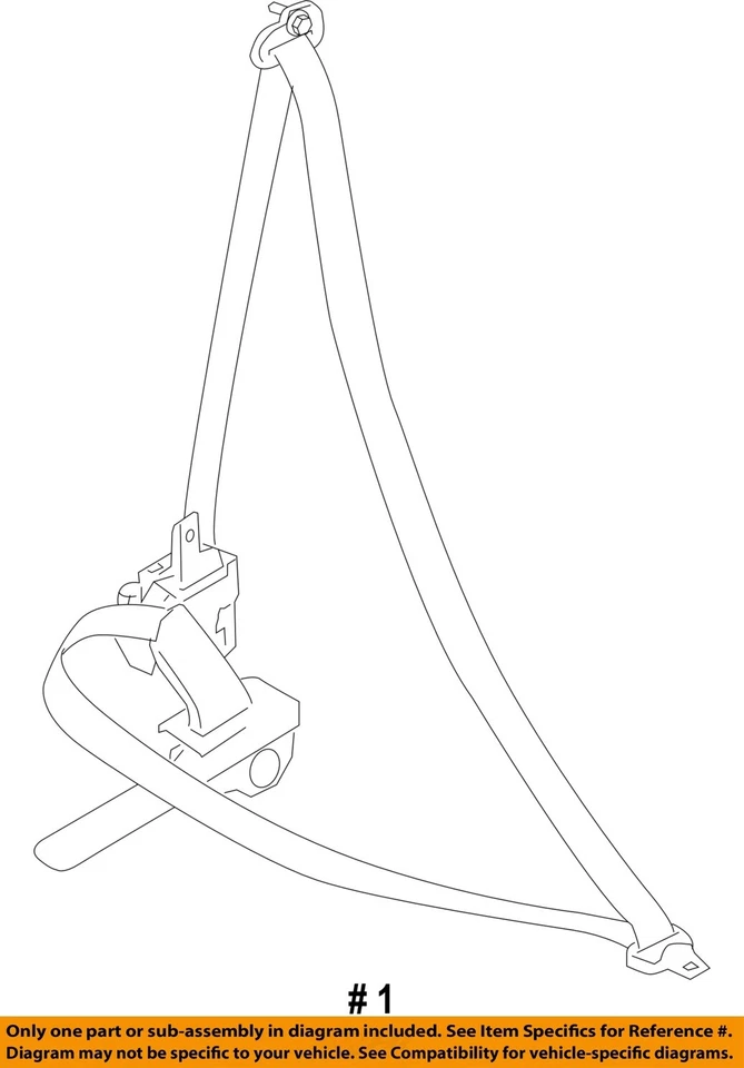 Used Front Left Seat Belt Front fits: 2013 Nissan Rogue bucket driver retractor Foto 4 de 4